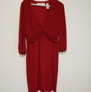 Burgandy/red knee length dress